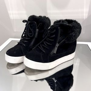 J Slide wedge sneakers